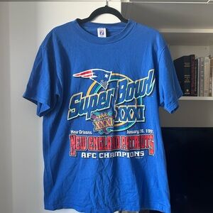 New England Patriots 1997 AFC Champions super bowl shirt tee